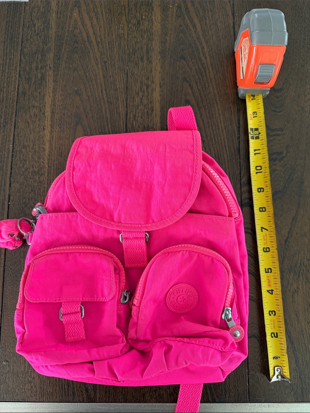 Kipling Hot Pink Mini Backpack